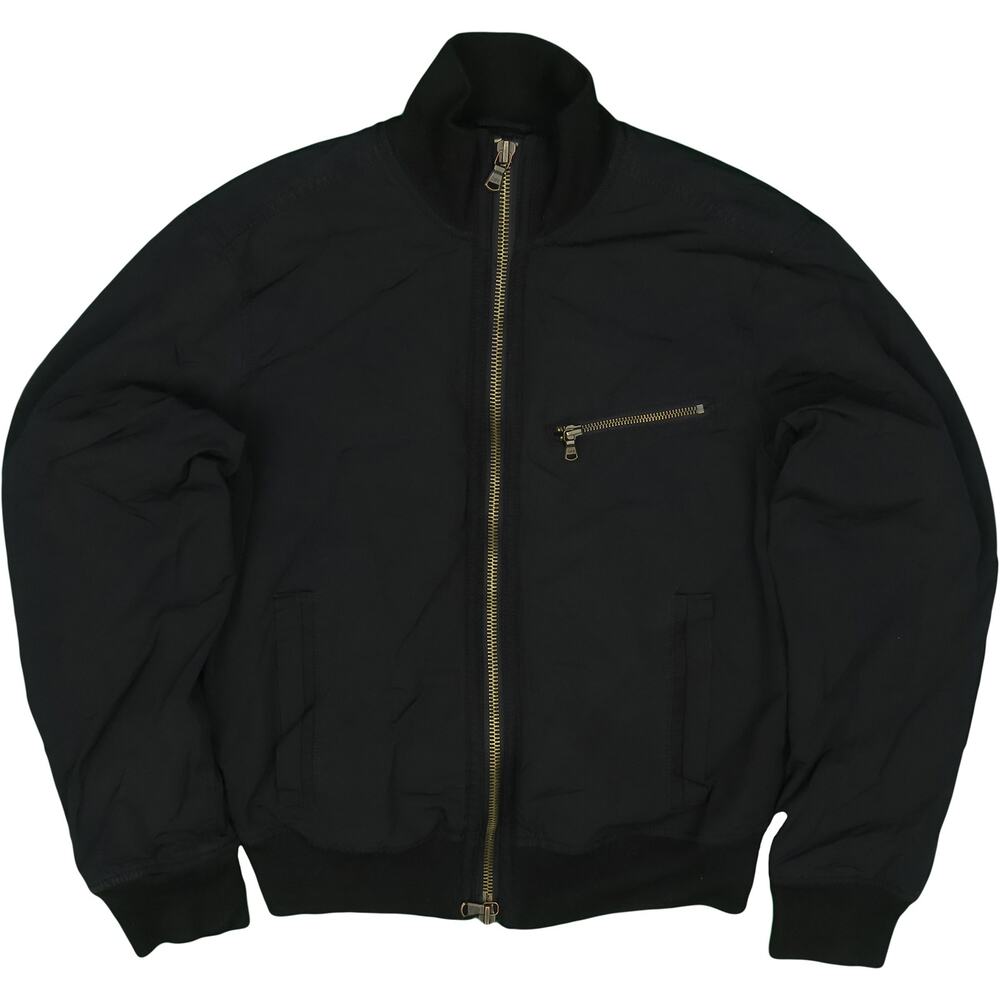 John Varvatos Star USA Black Bomber Jacket Size S
